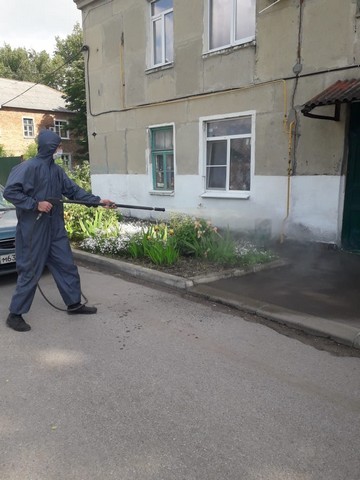 03.06.2020г. была проведена  дезинфицирующая обработка всех общественных мест.